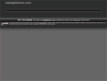 Tablet Screenshot of instagfollows.com